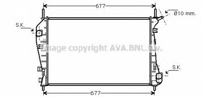 AVA QUALITY COOLING fd2337 -  Радиатор, охлаждение двигателя